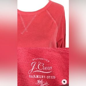J.Crew super soft and lightweight sweatshirt in coral color 3/4 length sleeves